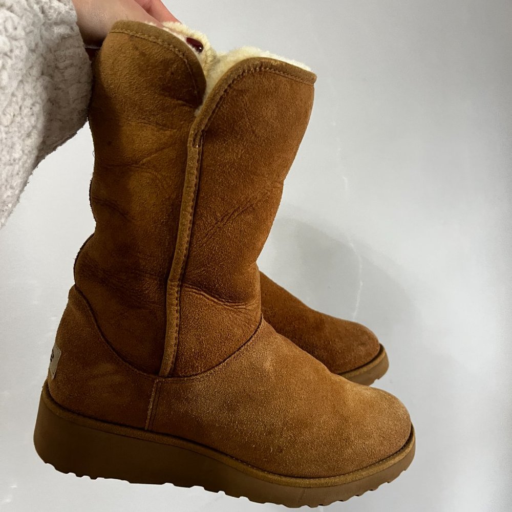 UGG Amie Wedge Brown Boot | W Size 8